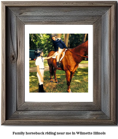 family horseback riding near me in Wilmette, Illinois